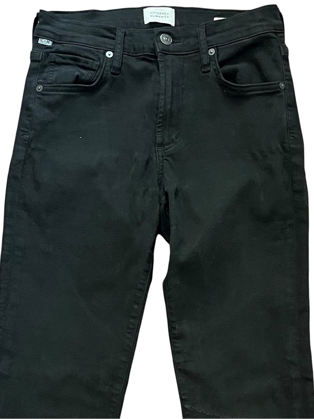 Citizens of Humanity Emannuelle Black Jeans 26 Low Rise Slim Bootcut Y2K Flare - Picture 2 of 11